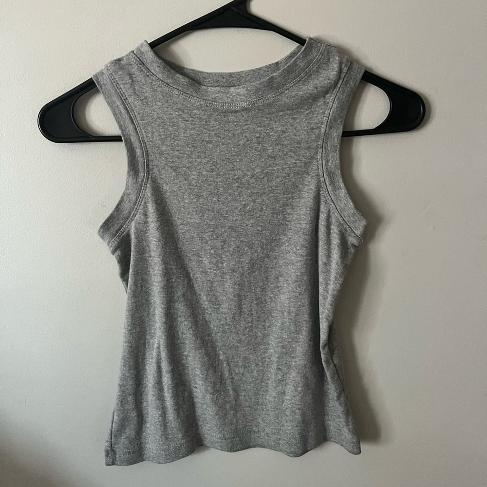 Grey crop top